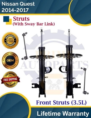 Nuevo puntal delantero OE con barra estabilizadora eslabones para Nissan Quest 2014-2017 9 años de garantía Foto 1 de 4