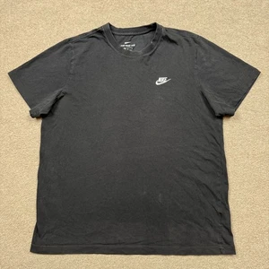 Nike Herren Shirt Gr. L Schwarz Kurzarm Rundhals Leicht Grafik Tee - Bild 1 von 7