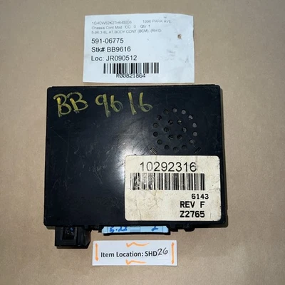 1996 BUICK PARK AVE 3.8L BODY CONTROL MODULE BCM OEM 10292316 - Image 1 of 4