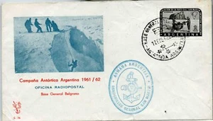 CUBIERTA OFICIAL ANTÁRTICA, ARGENTINA 1962, CON SELLO - Imagen 1 de 1