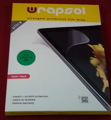 Wrapsol UHMPAC001 Strongest Protective Film Wrap for Acer Iconia Tab A500, NEW - Image 1 of 2
