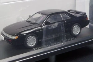 Nissan Silvia 1988 Black 1/43 Scale Box Mini Car Display Diecast Vol 135 - Picture 1 of 8