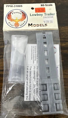 Phoenix Precision HO Scale Kit #PPM-31005 Low Boy Trailer Kit 1:87 NIP CC - Image 1 of 2