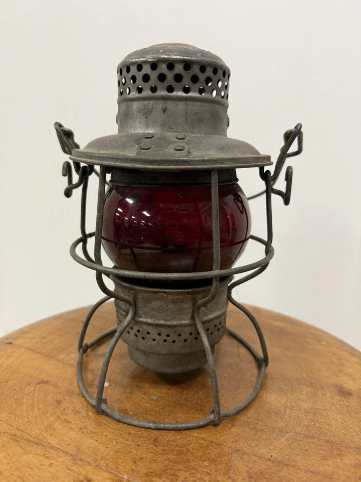 Vintage Armspear MFG Lantern 1925 Red Globe  - Image 1 of 4