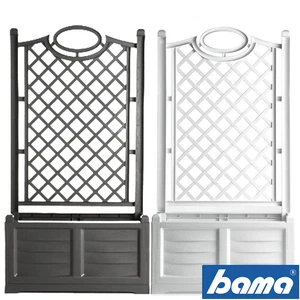 Bama FIORIERA con SPALLIERA GRIGLIATO SEPARÈ in PLASTICA RESINA cm. 80x42,5x150