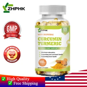Turmeric Curcumin Highest Potency 95% 2000mg with BioPerine Black Pepper Extract - Picture 1 of 10