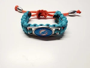 Miami Dolphins Charm Adjustable Bracelet Fan Apparel & Souvenirs NFL Football - Picture 1 of 4