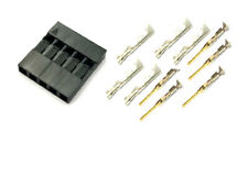 30 set Dupont 2.54mm 5-pin Jumper connector gold male female crimp terminal pins
