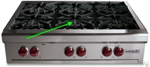 Wolf Gasherd + Kochfeld Stiftrost | Original OEM Wolf Produkt + so schnell wie möglich Versand - Bild 1 von 4