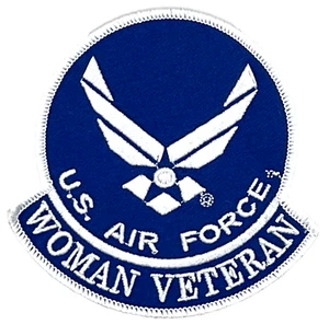 U.S. AIR FORCE WOMAN VETERAN MILITARY UNIFORM IRON ON PATCH EE-147 - Picture 1 of 1