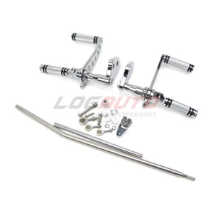 For Harley Street Bob FXDB 06-17 Dyna FXDL 93-17 Chrome Forward Control Foot Peg - Picture 1 of 12