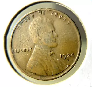 Weizenpfennig 1924-D ss besseres Datum und Münzzeichen. Hochwertig. 13,07 - Bild 1 von 4