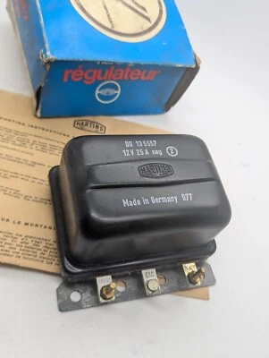 NOS Harting Voltage Regulator Simca Aronde Citroen DS DU 135557 12V 25A - Image 1 of 2