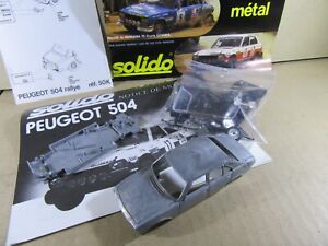 638S Kit Solido à Monter 50K France Peugeot 504 Rallye 1:43 + Notice de Montage