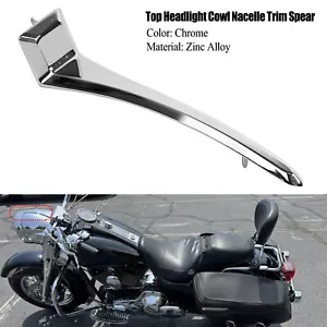 Top Headlight Cowl Nacelle Trim Spear Fit For Harley Road King Custom EFI FLHRSI - Picture 1 of 12