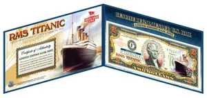 RMS TITANIC WHITESTAR *ABRIL-14-1912*COLORIZADO $2 DÓLARES REGALO DINERO LEGAL! MIRA - Imagen 1 de 3