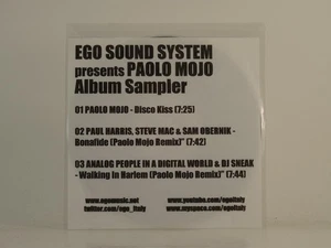 PAOLO MOJO DISCO KISS (H1) 3 Track Promo CD Single also White Sleeve EGO - Imagen 1 de 7