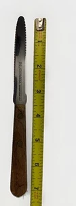Geneva Forge USA rostfreies Wellenschliff Zitrus Grapefruit Messer Holzgriff - Bild 1 von 5