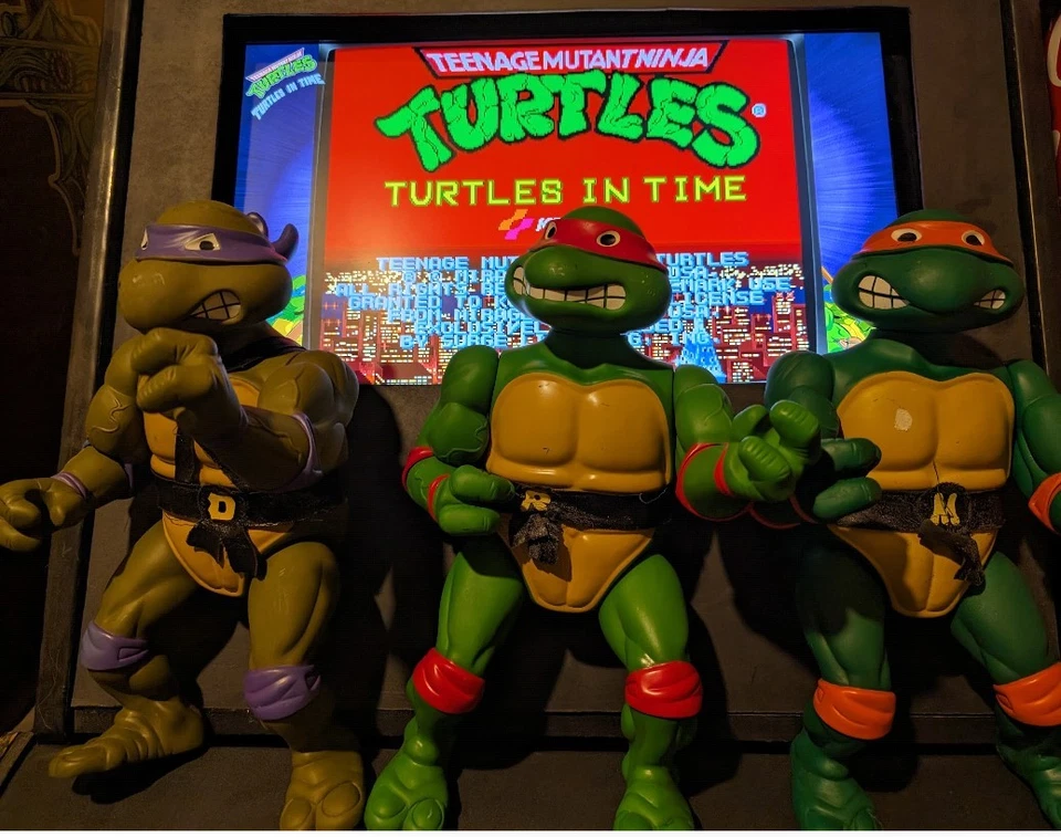 1989 Playmates Giant 13 дюймов Черепашки-ниндзя Майки, Рафаэль, Донателло - Изображение 1 из 1