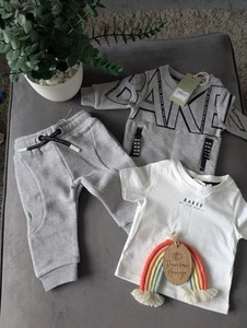 BNWT Ted Baker Boy Navy Blue Logo Tracksuit Jogger Set Outfit 3-6m Quilted Gift - Picture 1 of 15