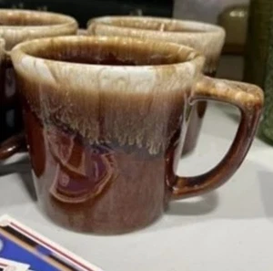Brown Drip Glaze Coffee Mugs set of two - Picture 1 of 1