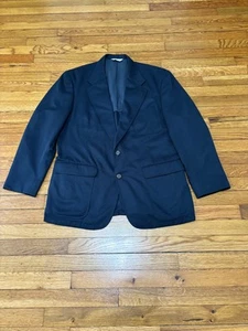TravelSmith Mens Blazer Jacket Navy Blue Sz 42R Mesh Lined Wrinkle Resistant - Picture 1 of 9