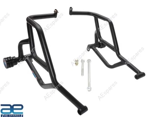 Crash Guard With Slider Bar Black Fits For Royal Enfield Guerrilla 450 AEs - Picture 1 of 9