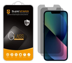 2x Supershieldz Privacy Tempered Glass Screen Protector for iPhone 13/13 Pro 6.1 - Picture 1 of 5