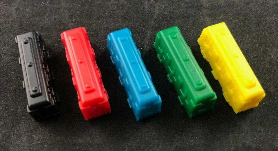 Juego de mesa Ticket to Ride original juego de 5 trenes de repuesto uno de cada color Foto 1 de 1