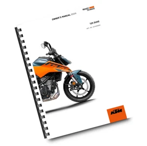 KTM 2024 - 125 DUKE - OWNERS MANUAL USER GUIDE - Picture 1 of 5
