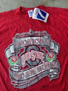 Ohio State Buckeyes Rose Bowl Shirt 1997 Men's XL NWT Logo 7 OSU Bucks - Picture 1 of 7