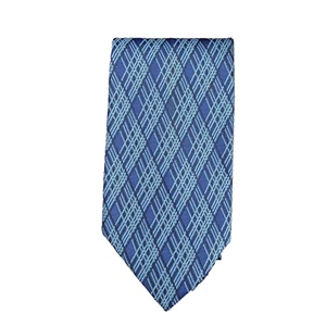 Blacker Tie 58x3.75 Blue Silk Striped Engineer Architect Designer Italy - Picture 1 of 8