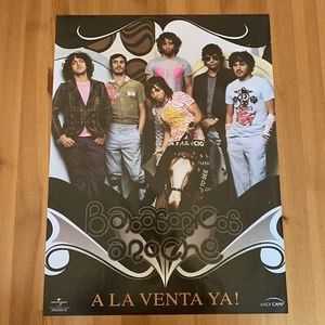 Póster promocional con licencia de Babasonos para álbum de rock español de Anoche 24x18 raro - Imagen 1 de 10