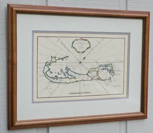 "Carte des Isles Bermudes ou de Sommer", Bellin, Jacques Nicolas BERMUDA MAP - Picture 1 of 16