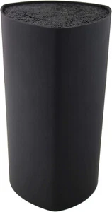 BULK DEAL 5 X Grunwerg BLK-212BK Triangular Fibre Knife Blocks, Plastic, Black - Picture 1 of 4