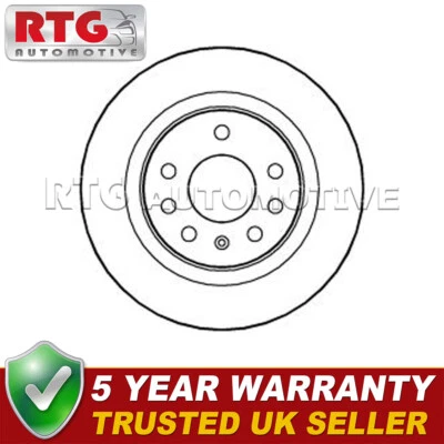 Fits Vauxhall Vectra 2001-2009 Saab 9-3 2002-2012 1x Brake Disc Rear 93171848 - Image 1 of 4