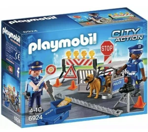 PLAYMOBIL 6924 -- LE BARRAGE DE POLICE -- NEUF - Imagen 1 de 3