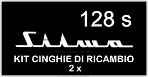 ★KIT CINGHIE DI RICAMBIO 2 x PROIETTORE S.8 SILMA 128 S (motore/trascinamento)★ - Foto 1 di 1