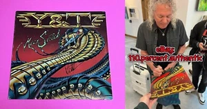 DAVE MENIKETTI Y&T SIGNED AUTOGRAPHED MEAN STREAK VINYL LP ALBUM *EXACT PROOF* - Picture 1 of 4