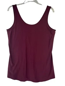No Boundaries Women Size XXL (19) Tank Top Brown Red Solid Color Stretch Fit - Picture 1 of 12