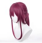 Perruque cosplay longue frange cheveux violets anime costume d'Halloween 
