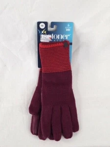 Guantes forrados SmartTouch SmartDRI con puño a rayas tejido isotoner talla única nuevos con etiquetas - Imagen 1 de 8