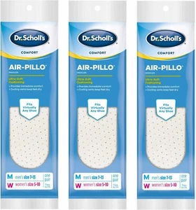 Memory Foam Shoe Inserts 2 Piece Set Odor Control Long Lasting Comfort - Picture 1 of 3
