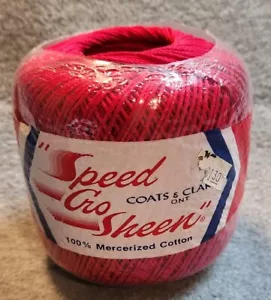 Cappotti Speed Cro-sheen E Clark’s 100% Cotone Colore 126 Rosso Spagnolo 100 Iarde - Foto 1 di 3