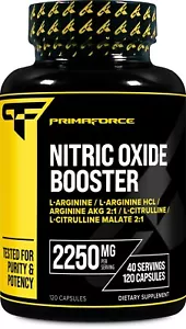 PrimaForce Stickoxid-Booster (120 Kapseln, 40 Portionen/2250 mg pro Portion) - Bild 1 von 4