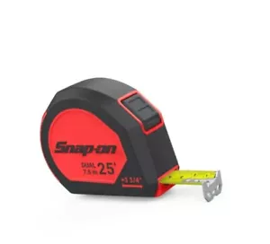 Snap On tools SAE/Metric 25' -7.5M Tape Measure TPMB26EM RED Magnet Auto Brake ! - Picture 1 of 4