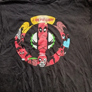 T-shirt grafica uomo Marvel Deadpool Corps logo L 100% cotone - Foto 1 di 3