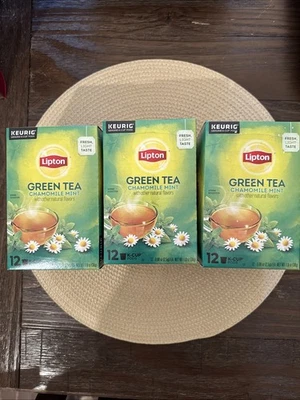 Té Verde Manzanilla Menta Lipton Caducado Sin Abrir Keurig K-Cups Foto 1 de 4