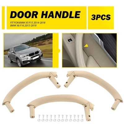 3x Tirador de puerta Tirador Cubierta Interior Borde F15 Para X5 BMW 2014-18 X6 F16 2015-19 Beige Foto 1 de 4