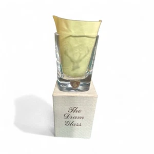 NIB RARE SCOTLAND Burns Crystal STAG SHOT GLASSES Hand Crafted SQUARE 2.5" - Picture 1 of 7